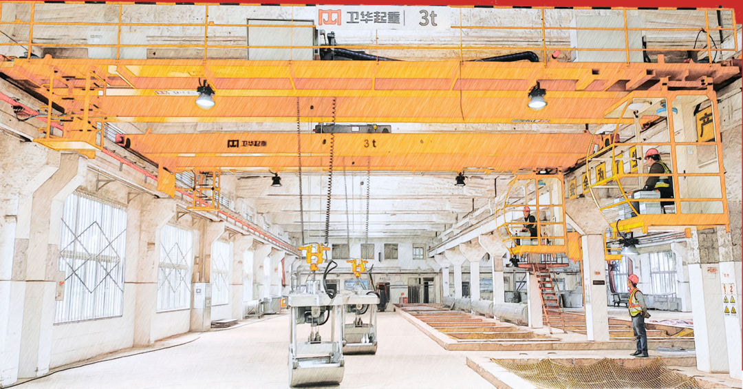 3t-overhead-crane-with-grab-for-Brewery