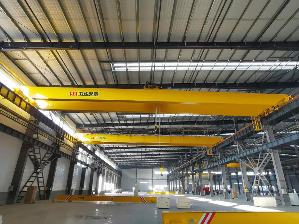 Double-girder-overhead-crane-at-weihua-workplant