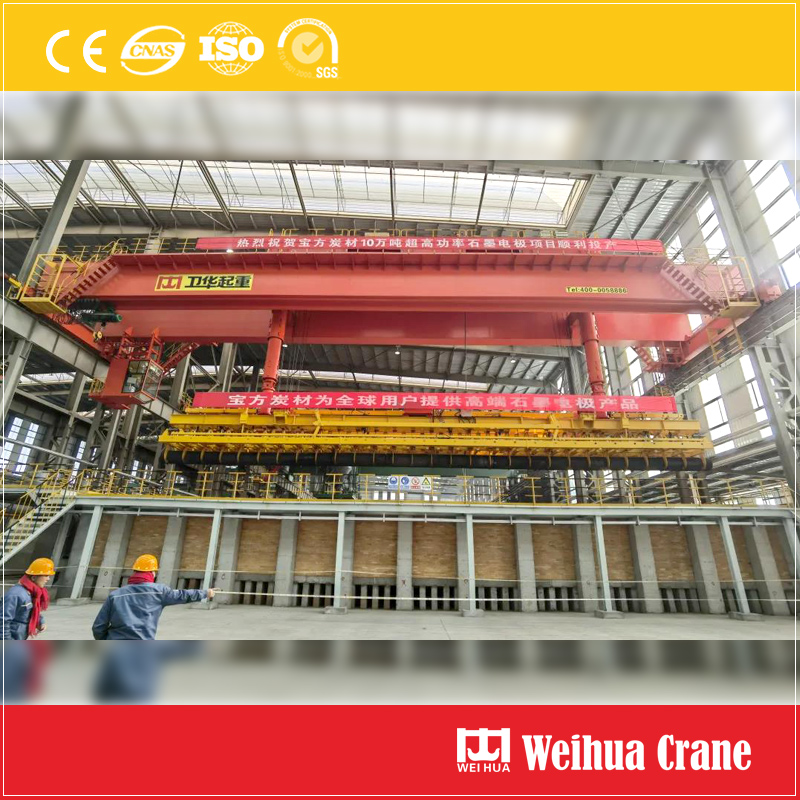 Graphite-electrode-overhead-crane