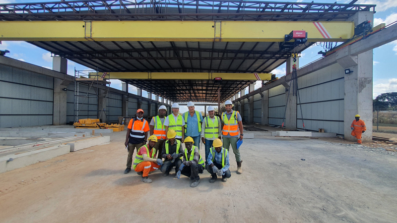 overhead-crane-installation-in-Tanzania