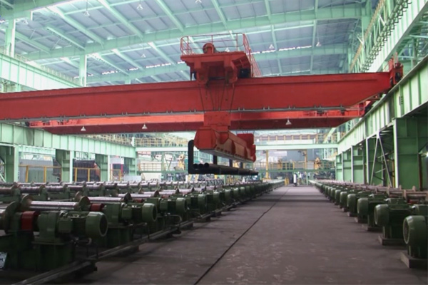 Intelligent Steel-Pipe Distribution Overhead Crane