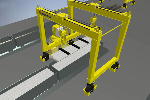 Rubber-Tire-Gantry-Crane-for-Steel-Pipe-Handling