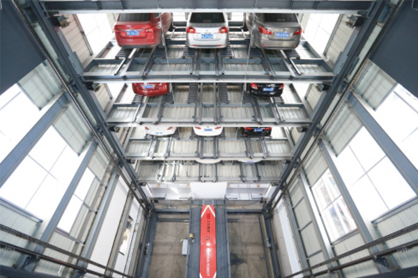 Automated Parking System with Vertical Lift