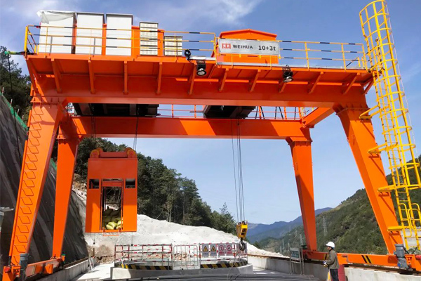 Gantry Crane with Lift Height 190m for Vertical Shaft Construction