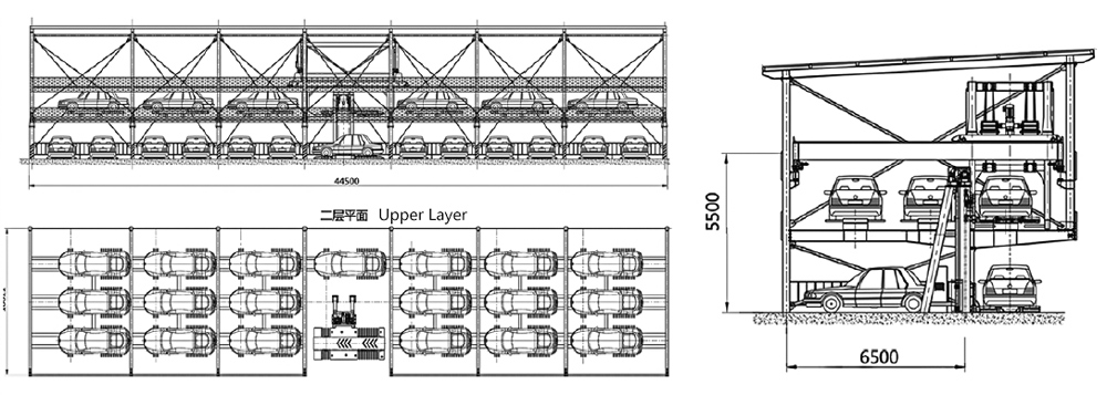 double-layer-parking-drawing